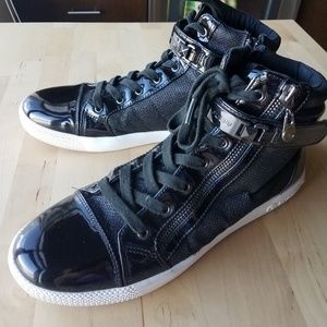 High Top Glitter Sneakers